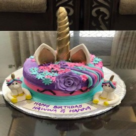 Unicorn Fondant Cake