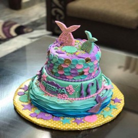 Mermaid birthday cake