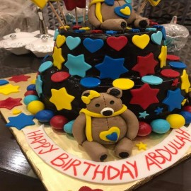 teddy bear birthday cake