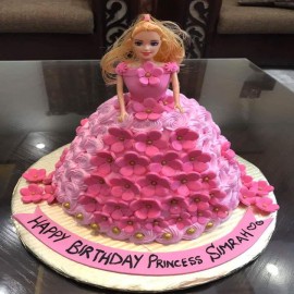 Rosy barbie cake