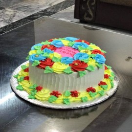 Flower Cream Cake