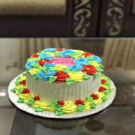 buttercream flower cake